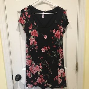 Black with a pretty, floral design dress